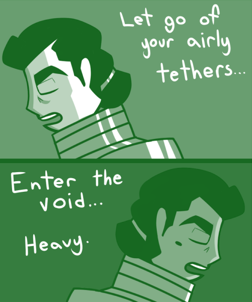 mako-symptoms: tooneyd: Kuvira enters the void IM LAUGHING TOO HARD AT THIS