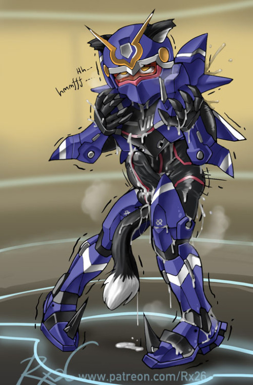 A Patreon request of a Phantasy Star Online character figuring out the way his symbiotic battlesuit 