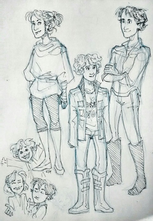 phil-the-stone: I did some character designs for the Solo kids because a) they are near and dear to 