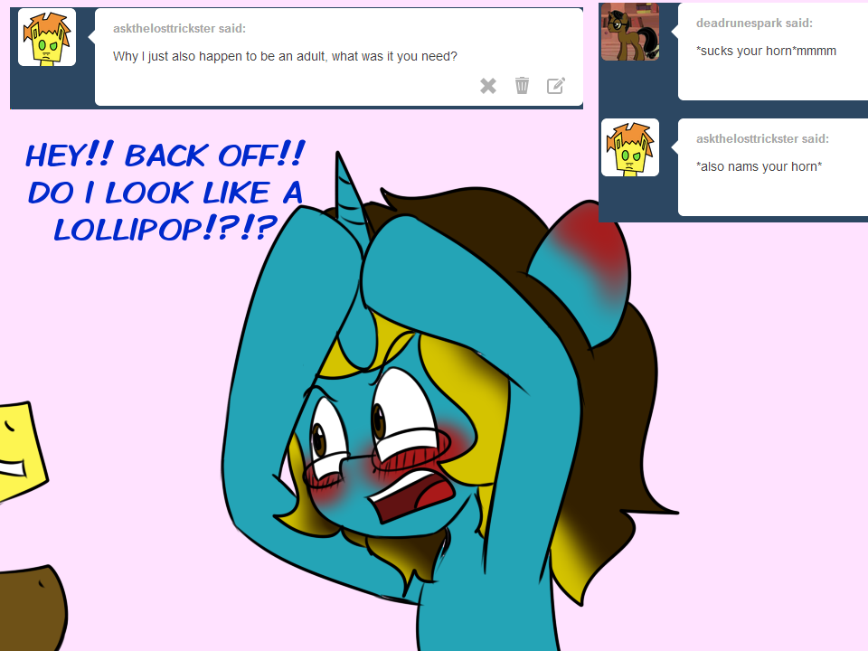 asksweetdisaster:  Only because your my friend Sapphire &gt;////&lt; ((NOTE!