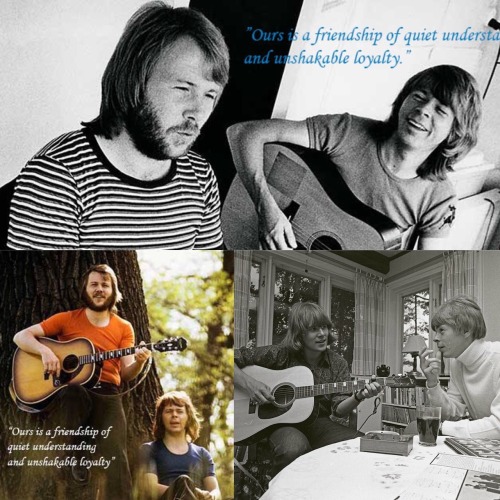 BJÖRN AND BENNY 50 YEARS AS FRIENDS! Today, June 5th is exactly 50 years since Björn and B