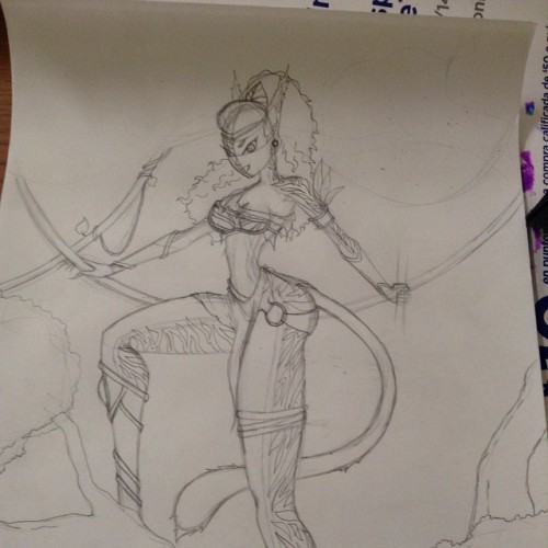 Finally Her #stripes Now To Add Her Spear #tirgresss #amazon #art #artlife #artforafriend #detail #needsmoredetail