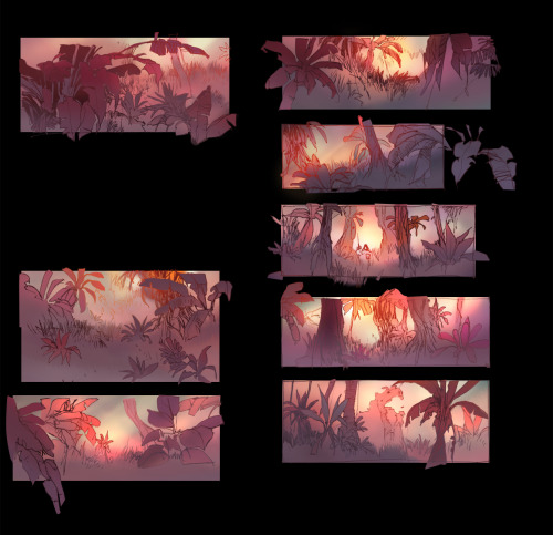 A bunch of color thumbnails from Ep 2: River of Snakes. Sometimes I forget to post on Tumblr haha oo