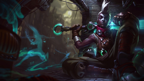 Ekko Splash - Evan MonteiroIllustrated for Riot Games