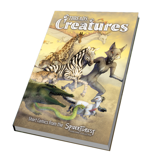 spiderforestcomics:Our Threads: Creatures comic anthology Kickstarter ends today, April 8, 2022! We 