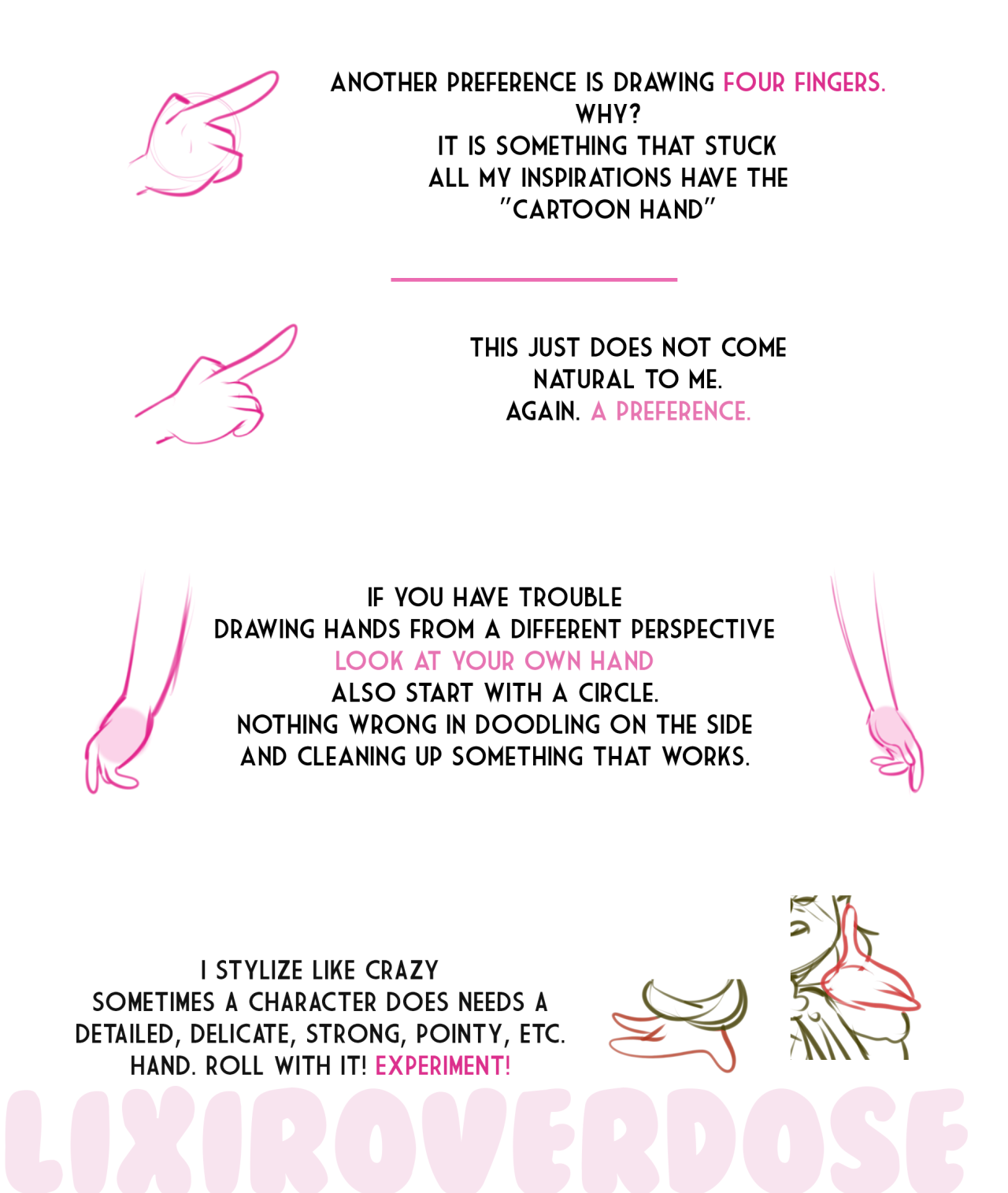 elixiroverdose:  Updated hand ‘tutorial’ more like just style guide / tips!