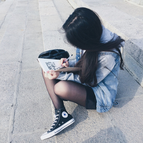 Girls in Converse