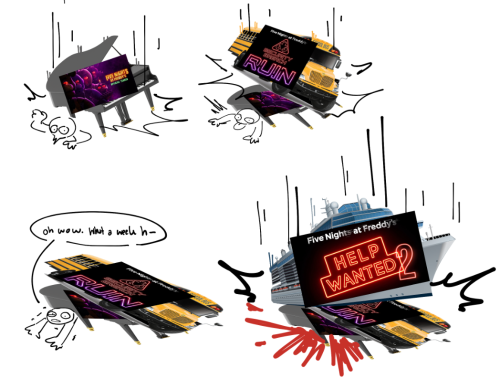 Been A Big Week For Fnaf Community Fr So Here Are Some Doodles I Did For Fnaf Ruin 