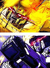 goddamnchou:  Megatron Origin   Since Megatron’s eyes are red, depending on the artist, his glowing eyes makes him look like he’s blushing.So adorable ( ´ ▽ ` )ﾉ