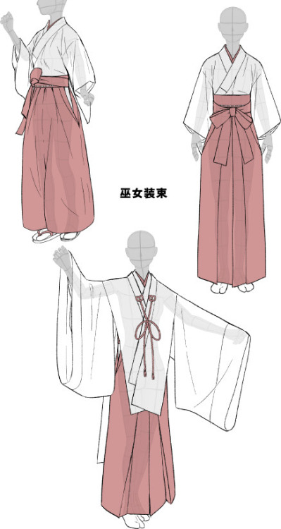 Sex tanuki-kimono:  Kimono drawing guide 2/2, pictures