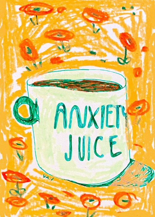Anxiety Juice Print by Vannaillustrates