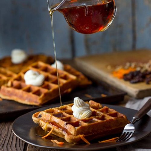 -=- CARROT CAKE WAFFLES