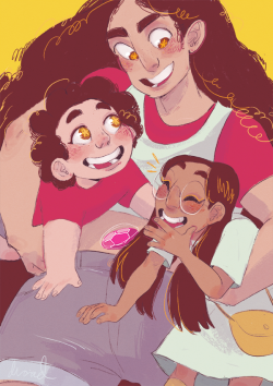 dreadelion:  of course i have to have a print that celebrates my ginormous crush on stevonnie!!   omg I love so much!