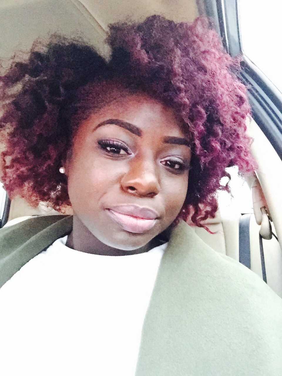 shellymarant:  #darkskinnedbeauty #ghana #colorednatural #curves #naturalhair
