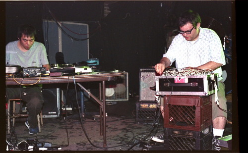 Jim O'Rourke, Otomo Yoshihide, Sachiko M and Tatsuya Yoshida. Performing at The Lounge Axe, Chicago,