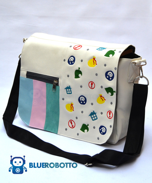 bluerobotto: Animal Crossing messenger bagCheck it out here