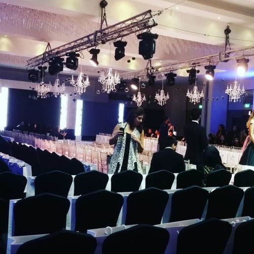 The still before the storm . Stunning pieces @dubaifashionweeklondon #fashionshow #dubaifashionweeklondon #Dubai #london by chloe.khan