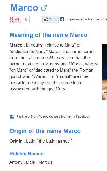 okay so I was looking for name meanings because of reasons but then I came across the Marco link so I decided to take a look out of curiosity:   So basically the name Marco means “warrior” in latin  (ʘ‿ʘ✿)