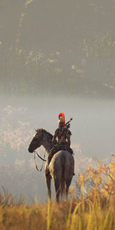 2018, video game, Assassin&rsquo;s Creed Odyssey, horse ride, 1080x2160 wallpaper @wallpapersmug