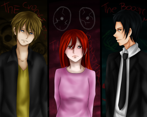 anrhi:  I just finished The boogie man and I wanted to draw these three.