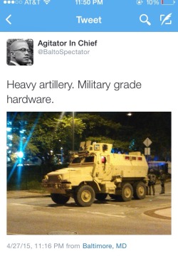 peppylilspitfuck:  iridescentgreen:  ask-an-mra-anything:  schlurb:  they’re here  watch out someone might throw a little brick at your big fucking goddamned mother fucking tank  Why do the police need an MRAP. Why would police EVER need an MRAP? It’s