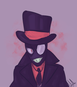 retrotrickster:  Small Black Hat doodle before