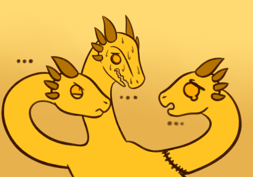 krill-joy:  kaiju-vibin: I have no explanation for this. I was walking home in the rain and this comic just appeared to me like some goddamn fever dream and wouldn’t stop haunting me until I drew it. If this is already a joke in something and I forgot
