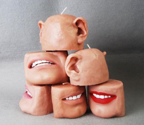 sixpenceee:Sculptor Anna Sternik makes candles adult photos