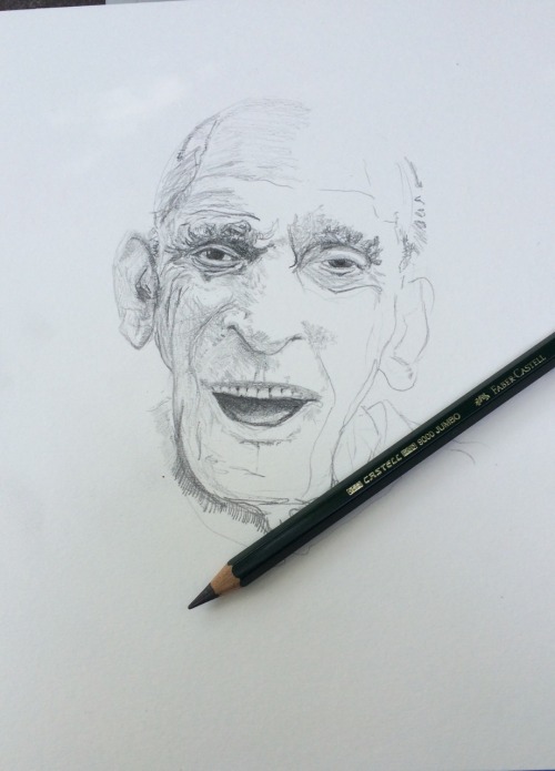 Sketching Abe.