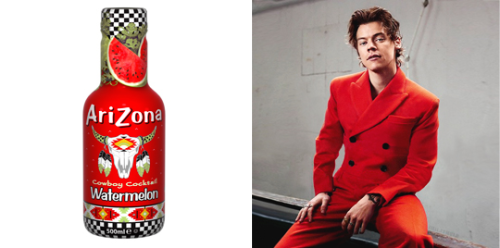 justlarried: Harry as Arizona Iced Teas 