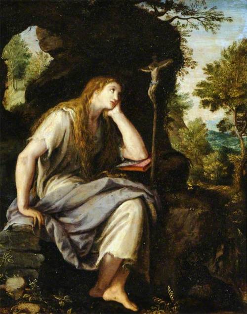 The Penitent Magdalen in the Wilderness (1555-1607). Alessandro Allori (Italian, 1535-1607). Oil on 