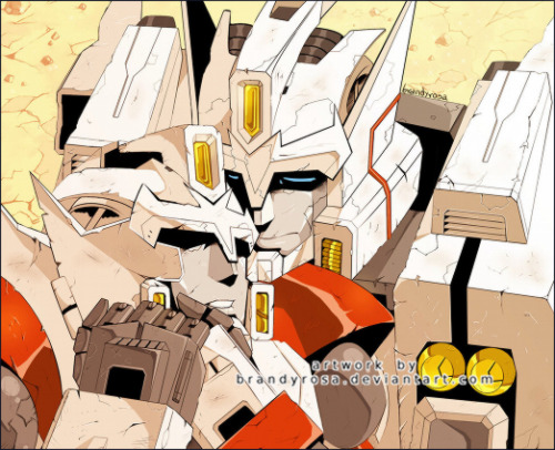 brandytea:I intended this picture to depict Drift carrying Wing’s body back to the New Crystal City,