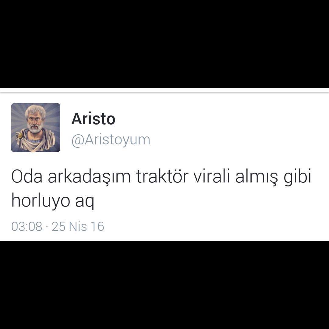 Oda arkadaşım traktör...