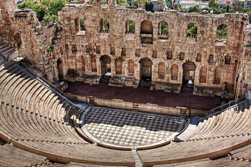 illusionwanderer: Odeon of Herodes Atticus, Athens by _skynet 