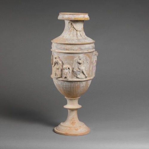 met-greekroman-art: Terracotta vase with relief decoration via Greek and Roman ArtMedium: Terracotta