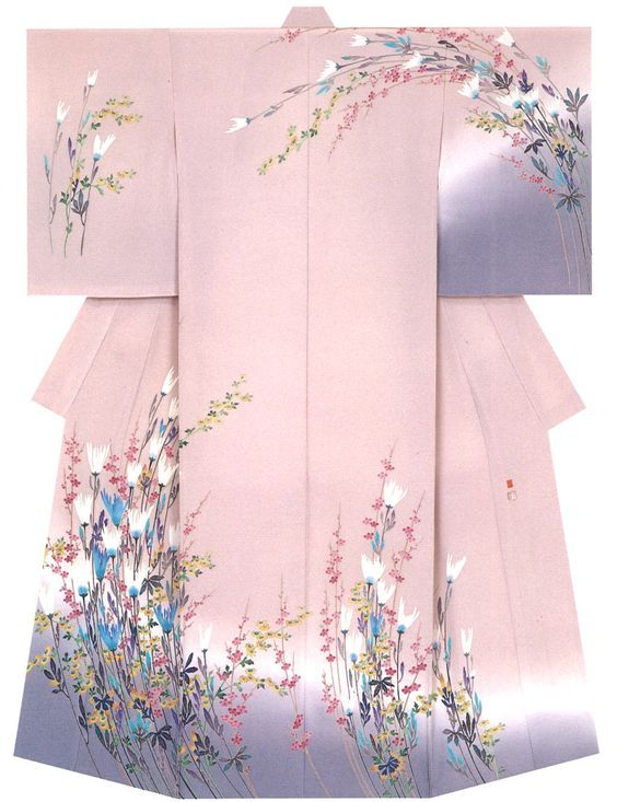 glittertomb:Kaga-Yuzen in Pink &amp; Peach