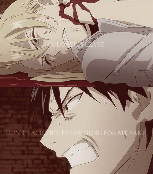 hawkeyedriza:  hawkeyedriza:  “You don’t have to do this.” Royai is totally canon: [part 6/∞]   uh why do I do this to myself again?? 