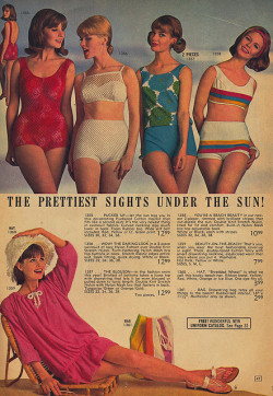 thepieshops:  The Prettiest Sights Under The Sun Page 41 of the Summer 1964 Lana Lobell catalog.   