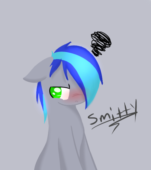 here ya go c: OH MY GERD ITS SO CUTE!LITTLE ANGRY SMITTY!! PENCIL SKETCH, THANK YOU SO MUCH! HE IS AWESOME!