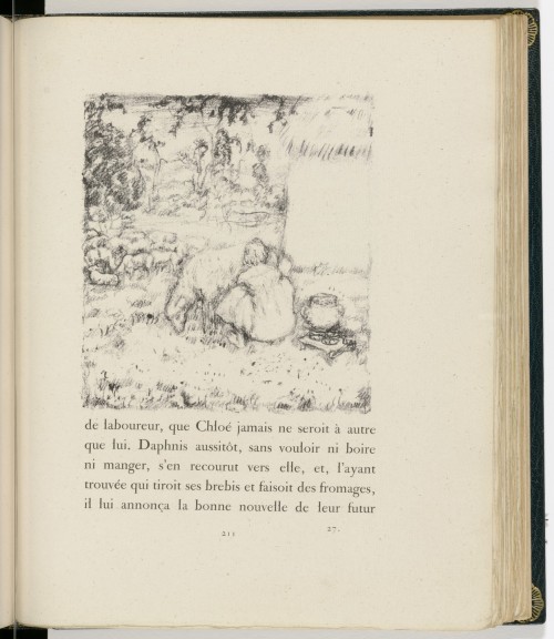In-text plate (page 211) from Daphnis et Chloé, Pierre Bonnard, 1902, MoMA: Drawings and PrintsThe L