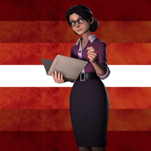 yourfaveisgoingtosuperhell: Ms Pauling from Team Fortress is going to super hell for lesbian crimes 