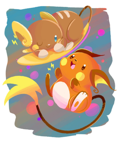 cosmickaninchen:Raichu is one of my favorite Pokemon :3