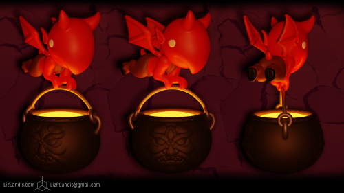 The Imp from Spelunky 2 Fan Art &ldquo;When Yama disappeared, these lowly servants emerged from Hell