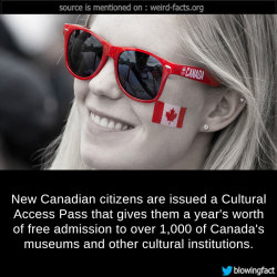 mindblowingfactz:    New Canadian citizens