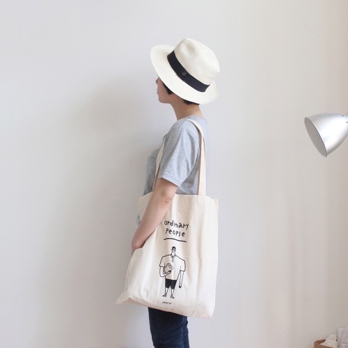 3MONTHS - Ordinary people ecobag / natural www.3months.co.kr