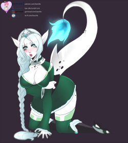 Finished Patreon commission of Zeo’s beautiful dragon lady Chariz !  Following versions up on my Patreon ;- High-res + no watermark version- Seminude version- Nude version