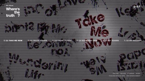 #FTISLAND 6th Album Wheres The Truth? #Take_Me_Now TITLE POSTER OPEN! Release 160718 Http://fncent.com/FTISLAND