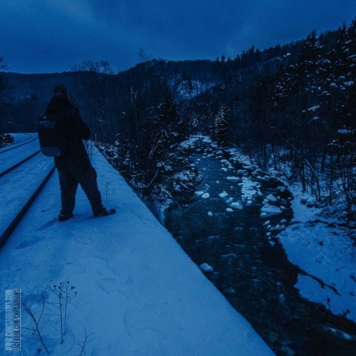 During a cold evening hike, I stopped along the Keystone Arch Bridge trail to look out over the beau