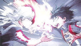 sougu:     ↳    Midoriya Izuku vs Todoroki Shouto in episode 18   “It’s not