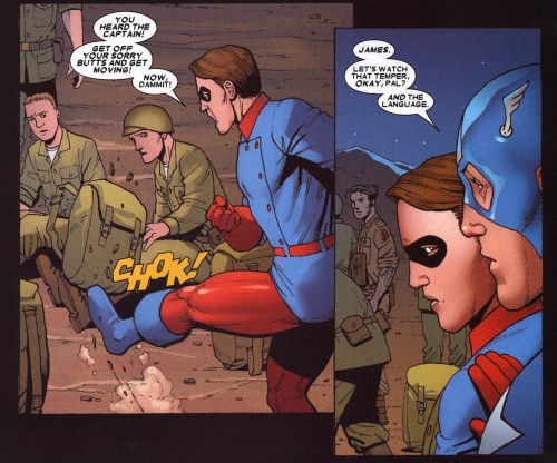 comic-bucky:Bucky Barnes, a role model for teenagers.